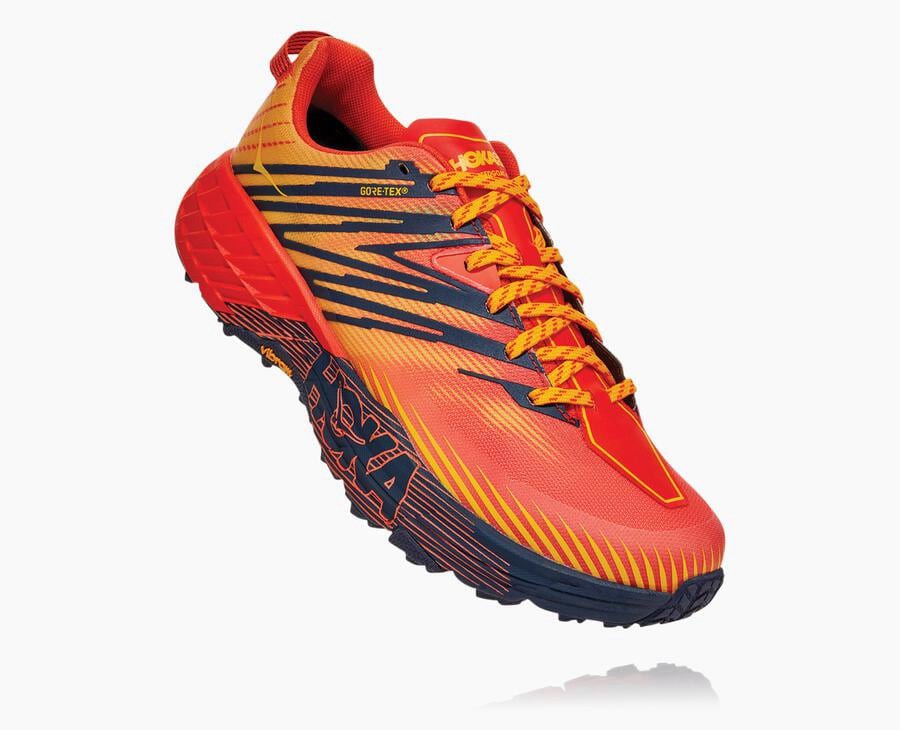 Tenis Hoka One One Trail Hombre Rojos - Speedgoat 4 Gore-Tex - UCLH56820